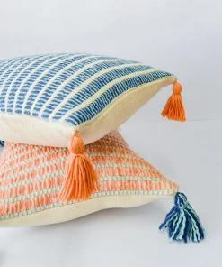 Zuahaza Home Goods Jardín Throw Pillow Cover - Seaglass + Apricot 8 Zuahaza Home Goods Jardín Throw Pillow Cover - Seaglass + Apricot