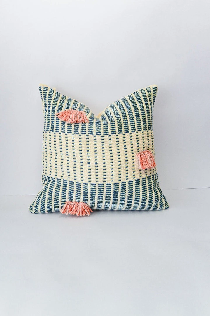 Zuahaza Salento Throw Pillow Cover - Indigo + Apricot Zuahaza Salento Throw Pillow Cover - Indigo + Apricot