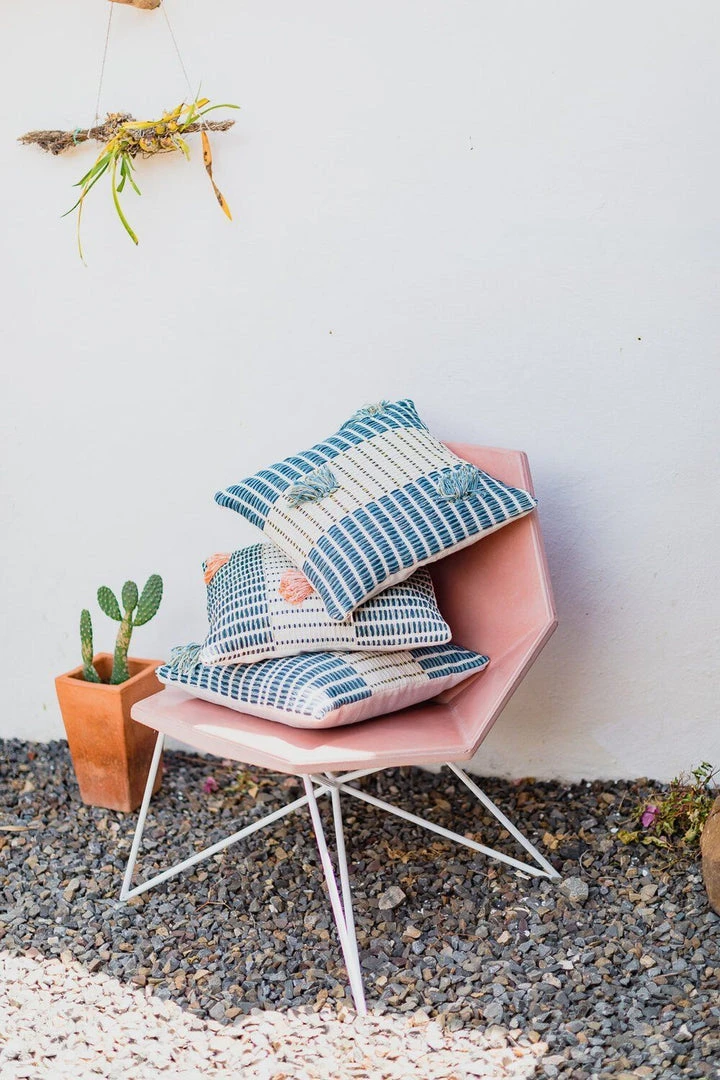 Zuahaza Salento Throw Pillow Cover - Indigo + Apricot Zuahaza Salento Throw Pillow Cover - Indigo + Apricot